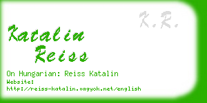 katalin reiss business card